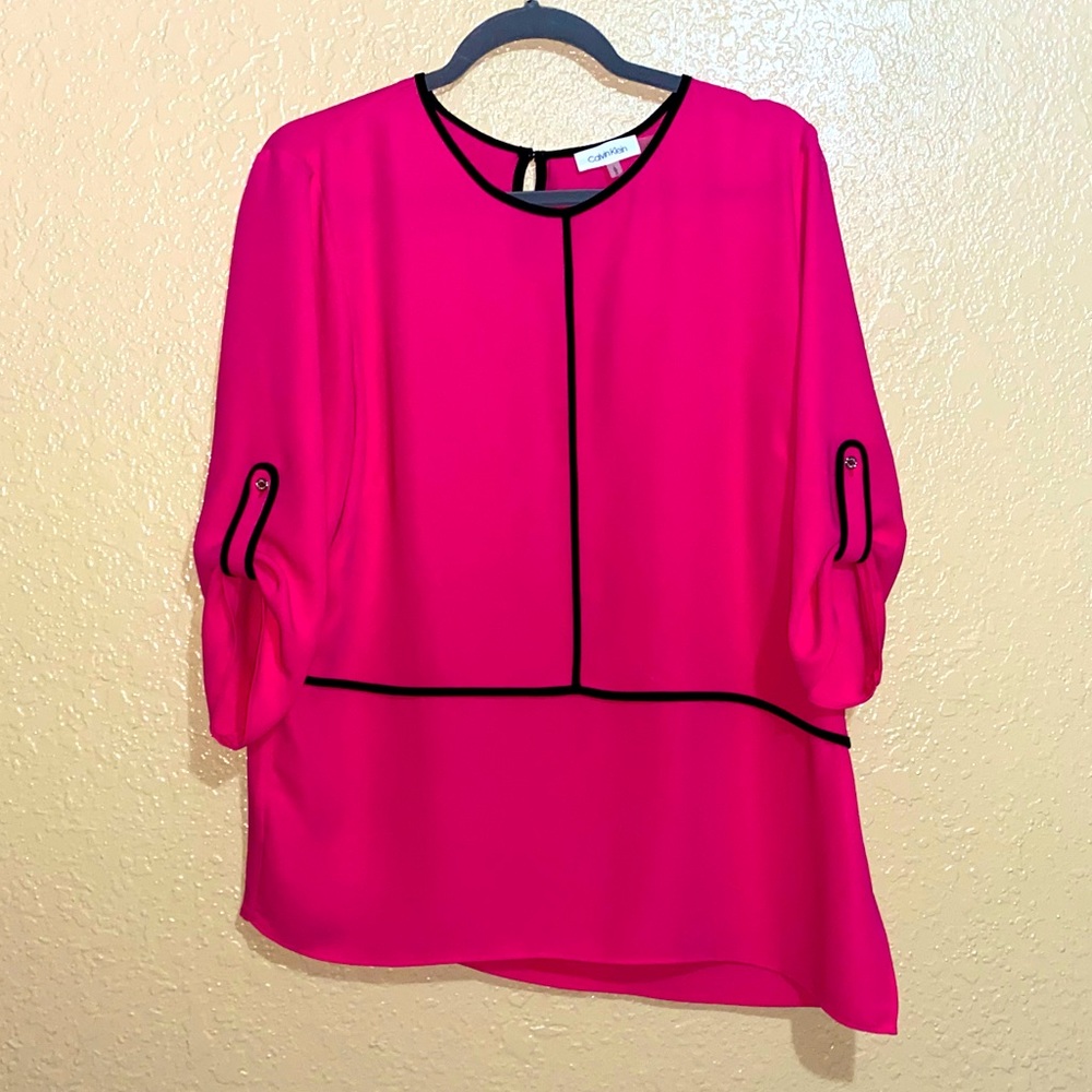 Calvin Klein Hot Pink Blouse
